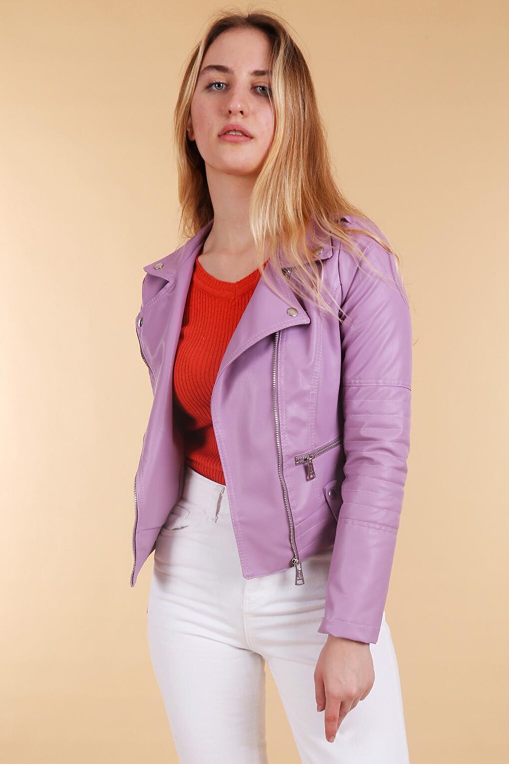 1025 Biker Jacket - Lilac