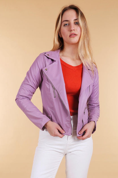 1025 Biker Jacket - Lilac