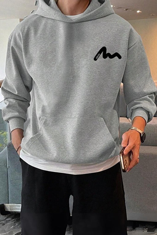 Enjoy Men's Front Printed Cotton Sweatshirt