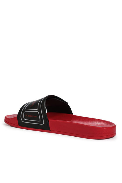 FABIA Men's Slippers Black / Red