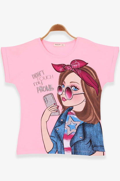 Girl's T-Shirt Printed Powder (Ages 9-14)