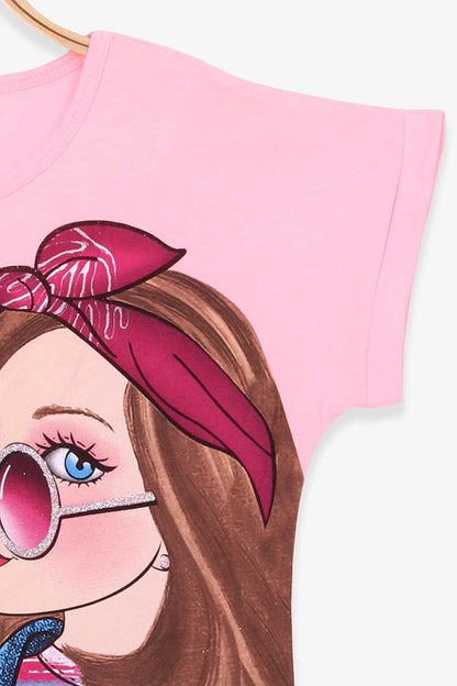 Girl's T-Shirt Printed Powder (Ages 9-14)