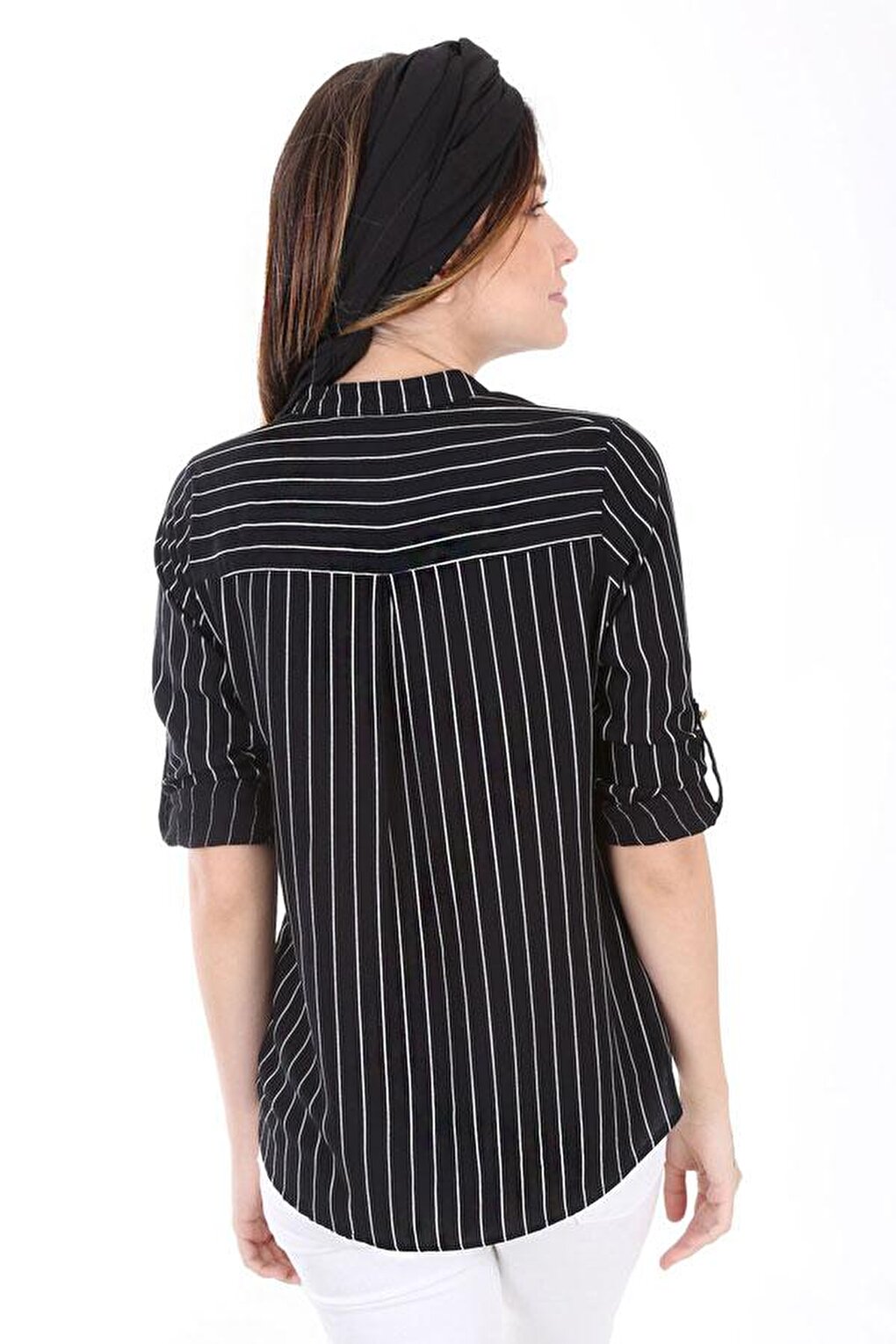 3455 Striped Shirt - Black