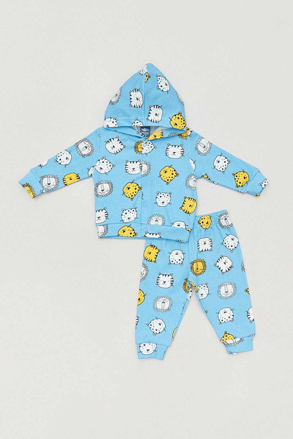 Printed Hooded Baby 3 Piece Set