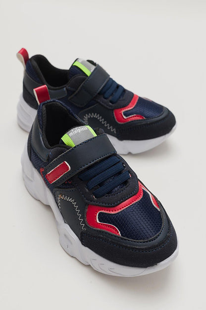 Boy's Navy Blue healthy Supported Sports Shoes