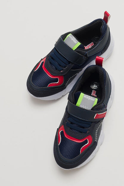 Boy's Navy Blue healthy Supported Sports Shoes