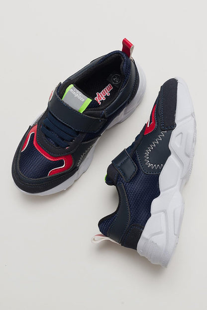 Boy's Navy Blue healthy Supported Sports Shoes