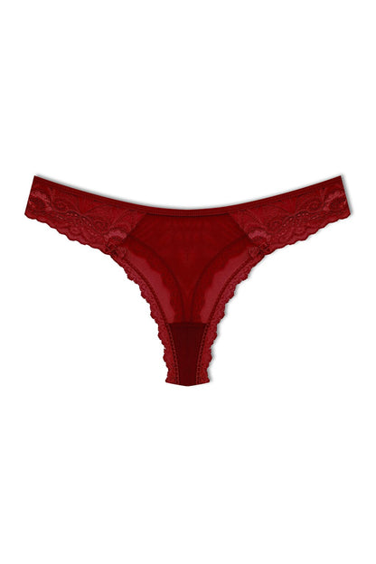 Tulle Lace Thong Women's Panties 5-Piece