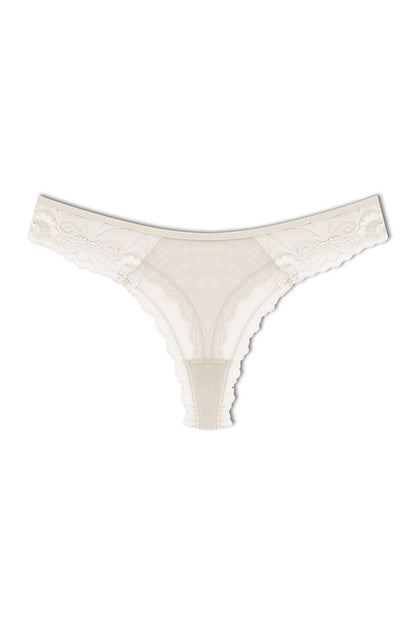 Tulle Lace Thong Women's Panties 7'L