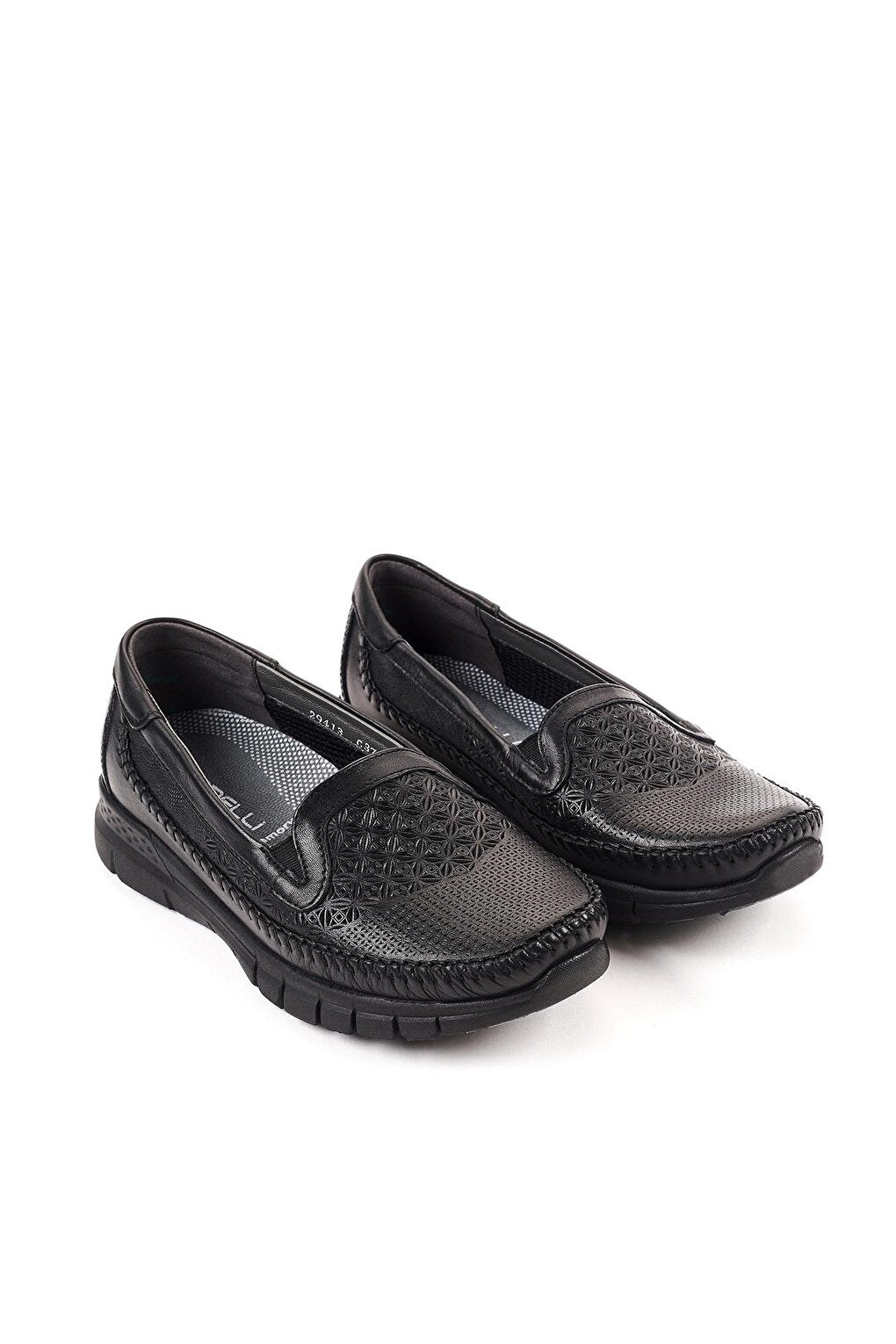 ETERNA-G Comfort Women Leather Shoes Black