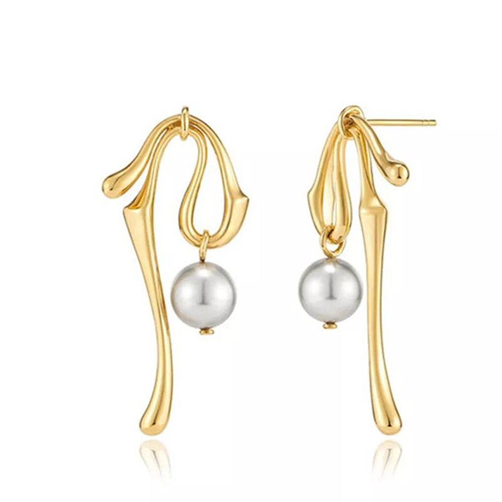 Pearl Dangle Design Earrings