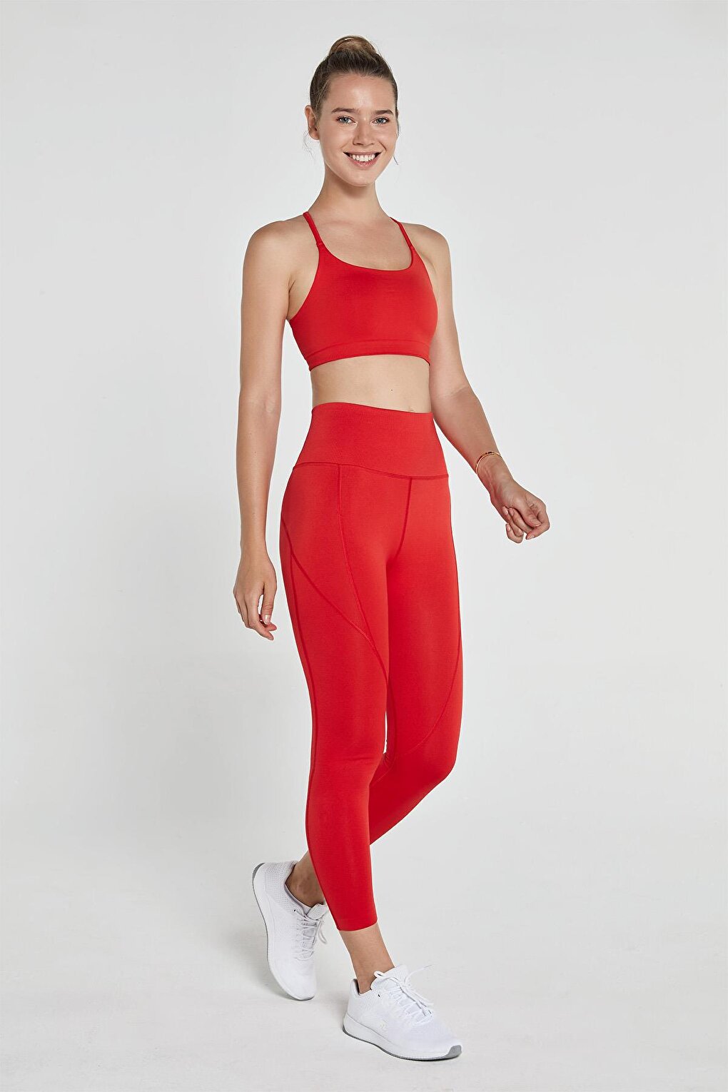 Pine High Waist &amp; Recovery Tights Red