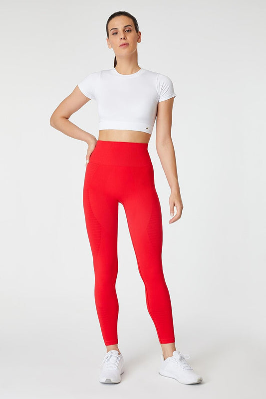 Gela High Waist, Flexible and Lifting Sports Tights Red