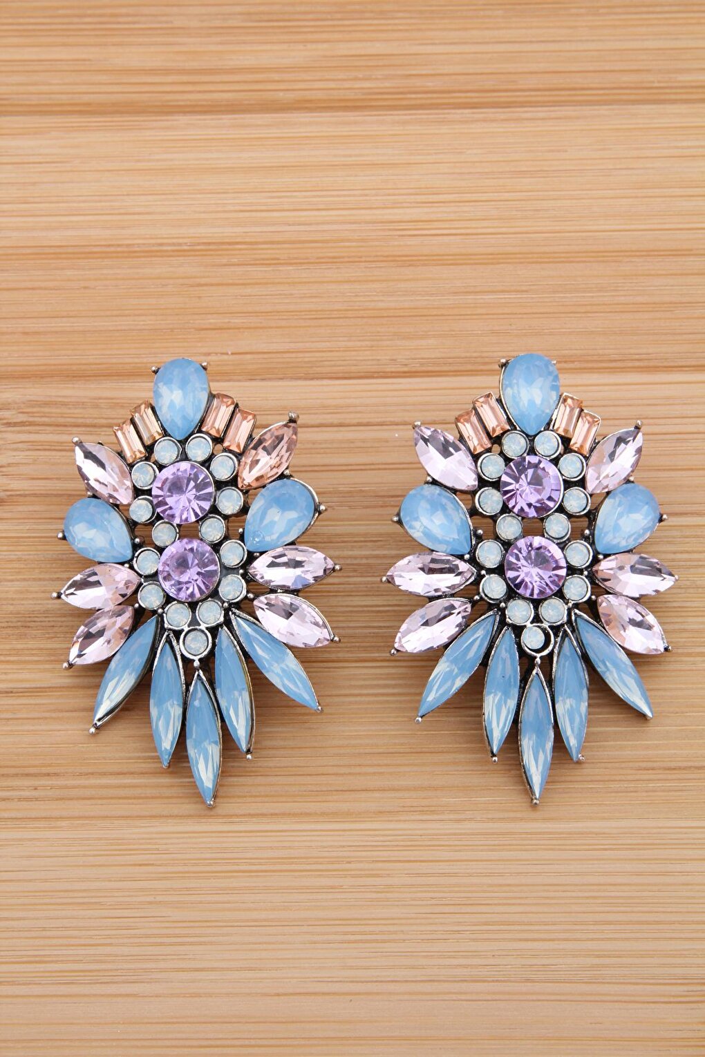 Pastel Color Stone Earrings