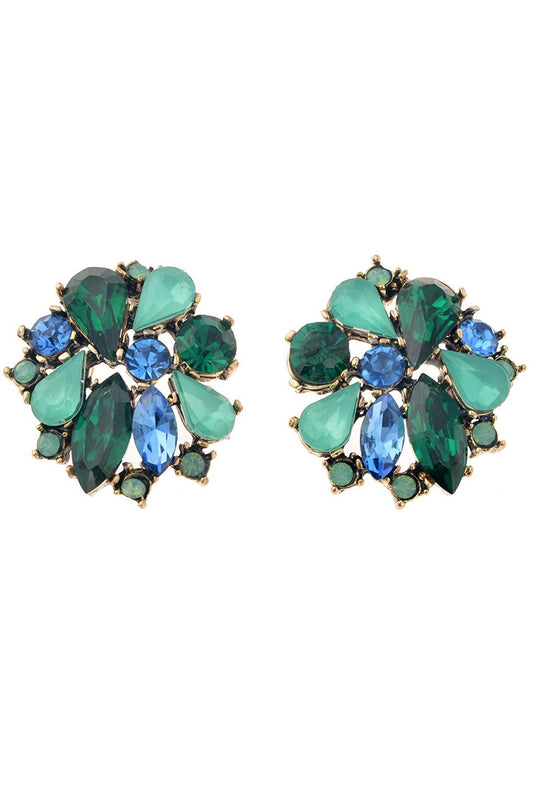 Green Crystal Earring