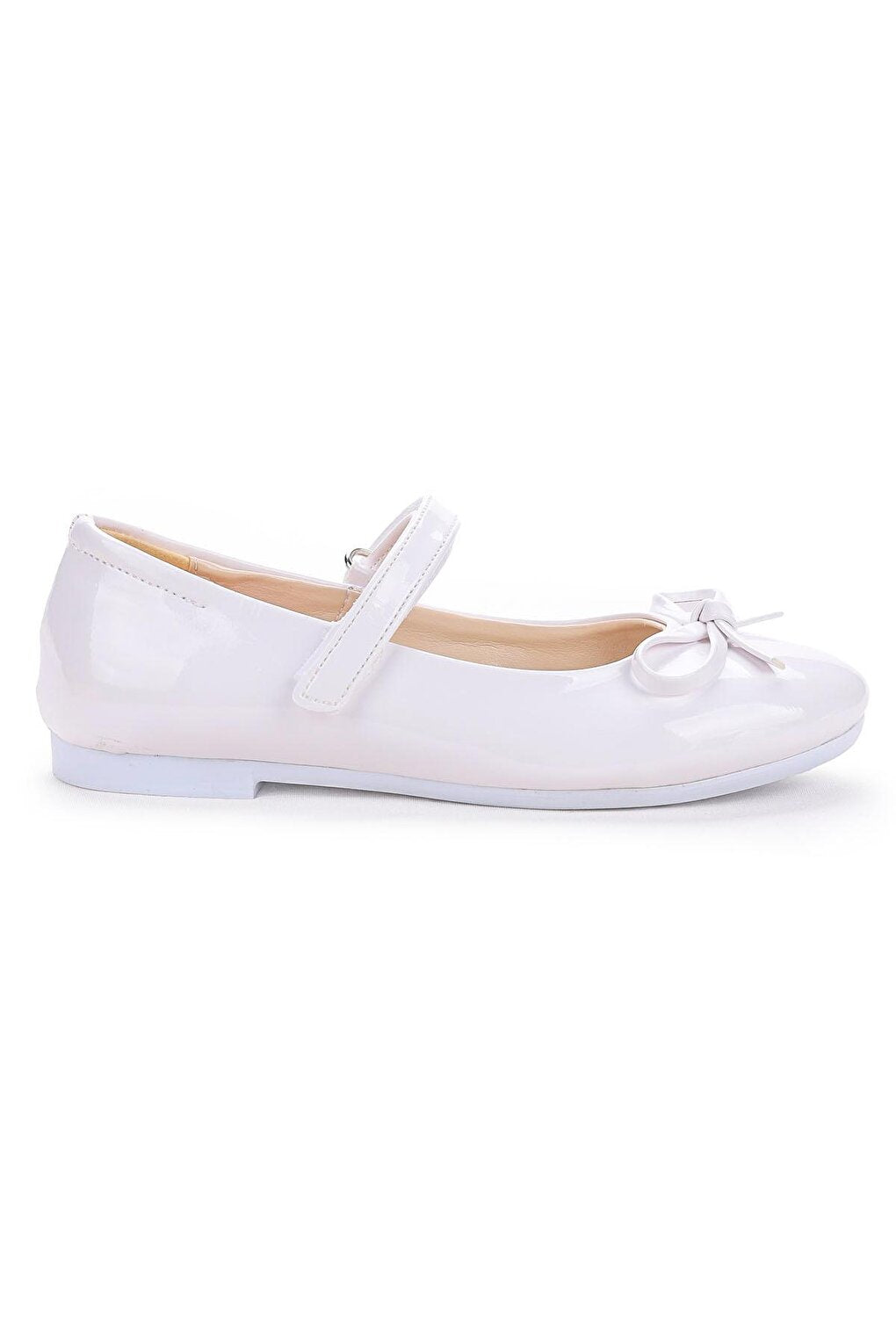 Bow Velcro Girls Ballerina Shoes 201 Patent Leather