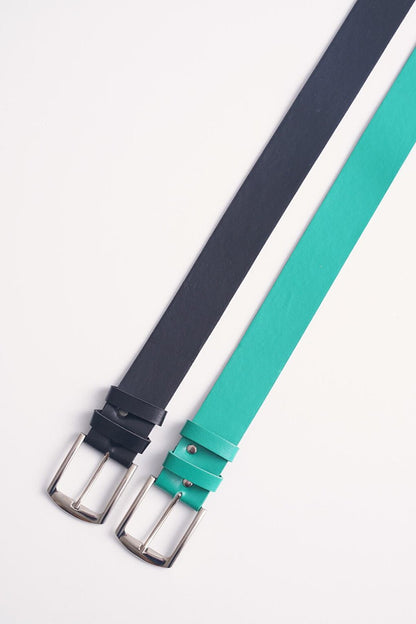 010141 Double Belt - Black - Mint