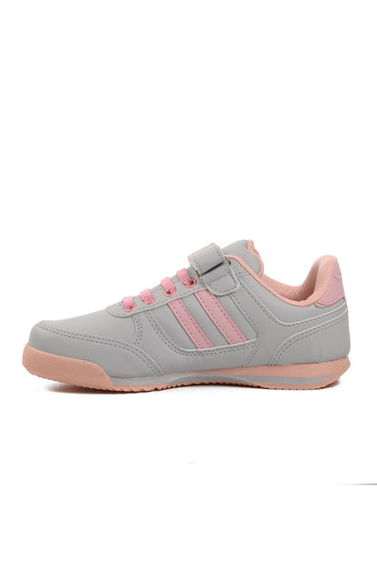 Effective PU-P Ice-Powder Velcro Kids Sneaker