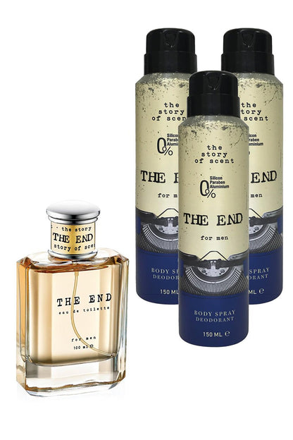 EDT Men's Perfume 100 ml and Deodorant 150 ml 3 Pieces