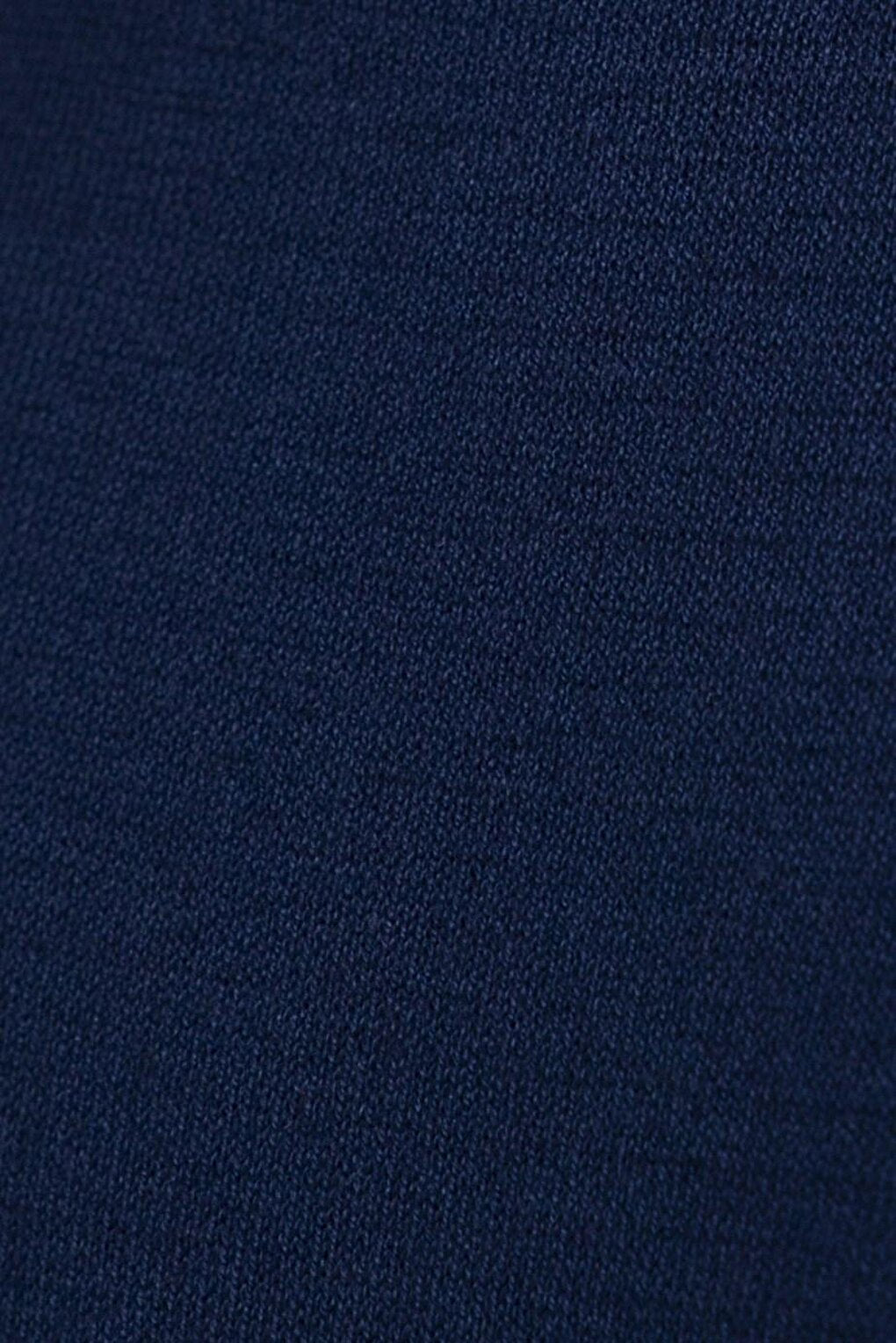 Slim Fit Narrow Cut Crew Neck Men's Navy Blue Sweater