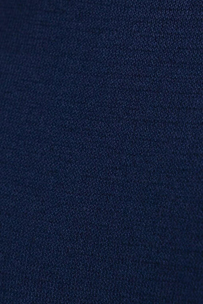 Slim Fit Narrow Cut Crew Neck Men's Navy Blue Sweater