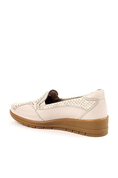 MIMOZA-H Comfort Women's Leather Shoes Beige