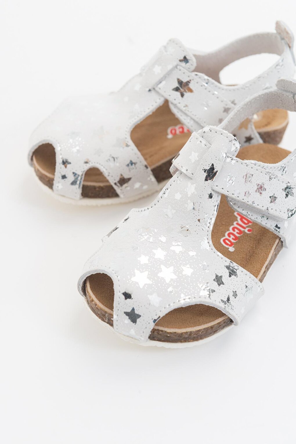 Unisex Children's Starry Silver Leather healthy Supported Children's Sandals