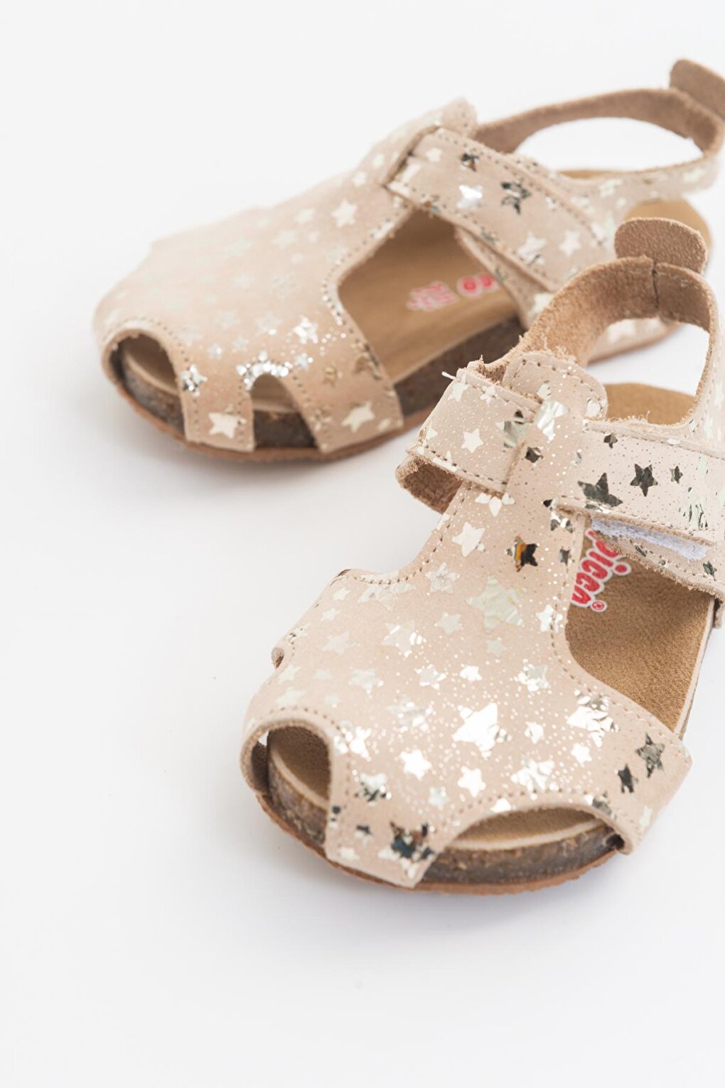 Unisex Children's Starry Gold Leather healthy Supported Children's Sandals