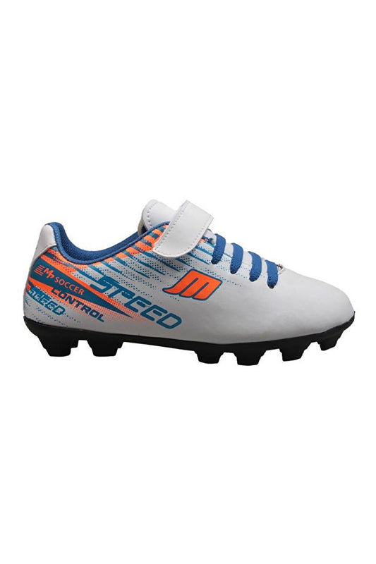 Children's White-blue Football Boots