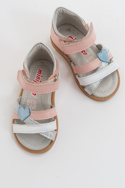 Girl's Powder Leather healthy Supported Sandals