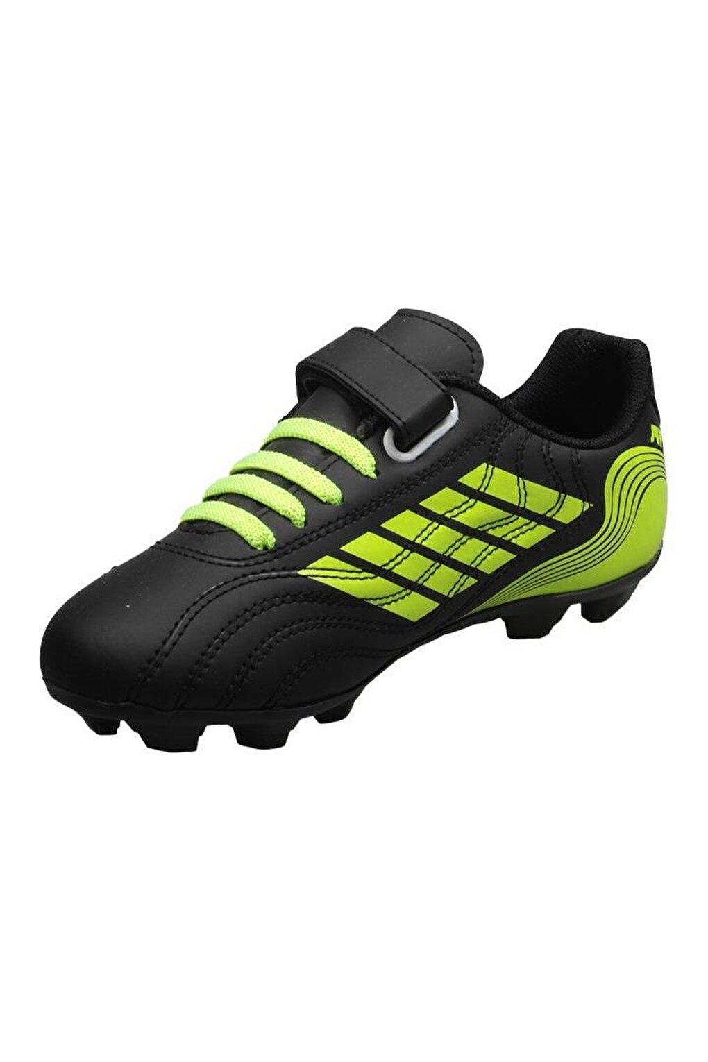 Children's Black-green Football Boots