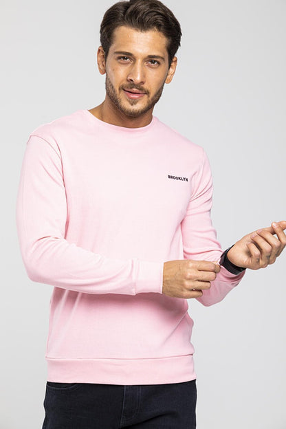 Crew Neck Long Sleeve Slim Fit Thin Men's Sweatshirt SPR2019K18