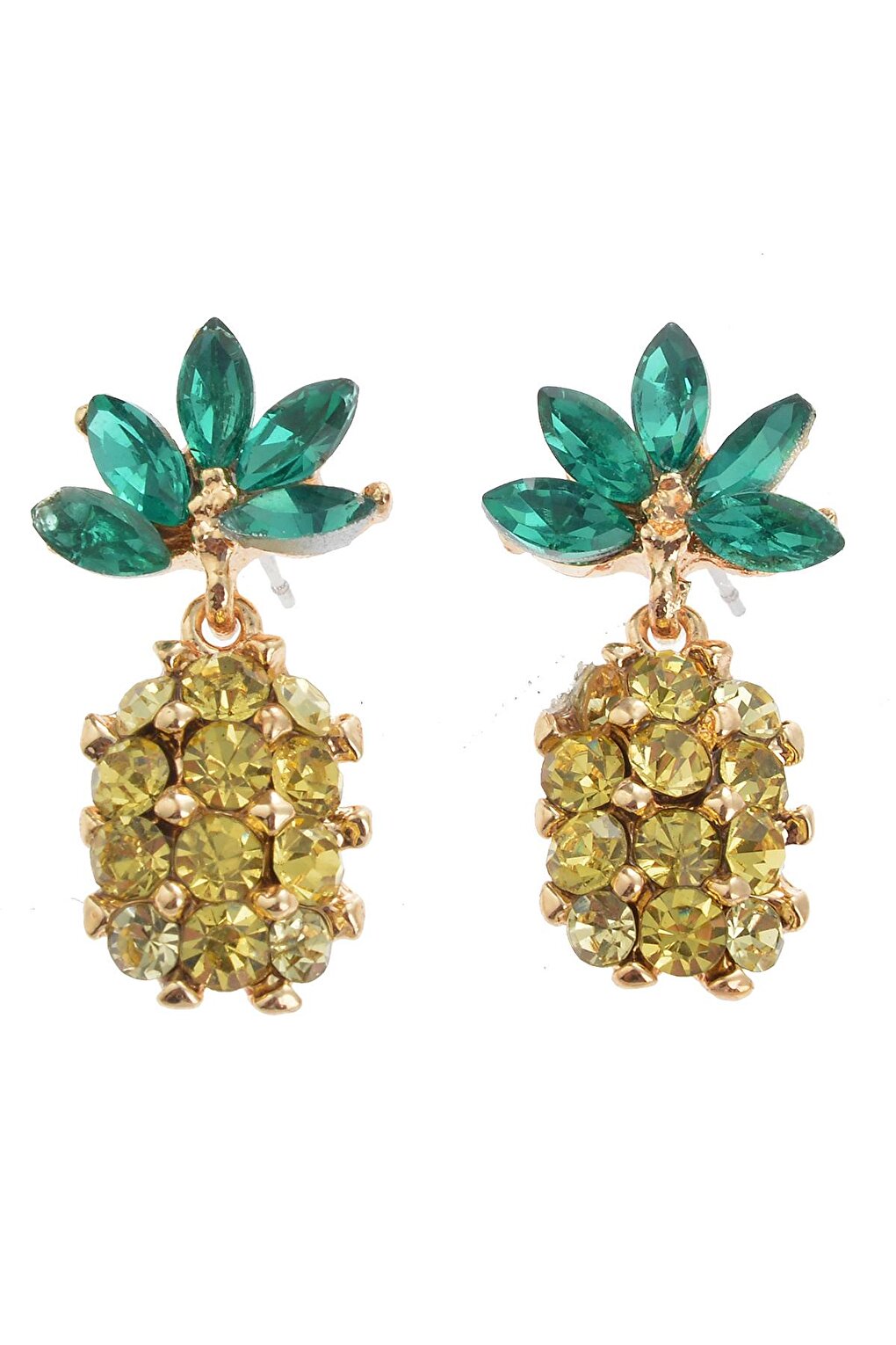 Yellow Pineapple Earrings