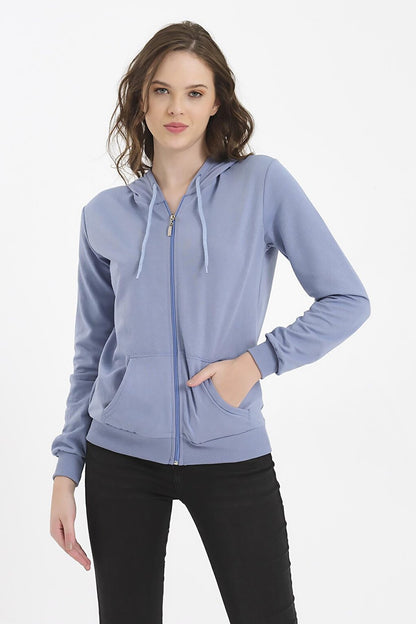 Women's Zipper Hooded Sweatshirt