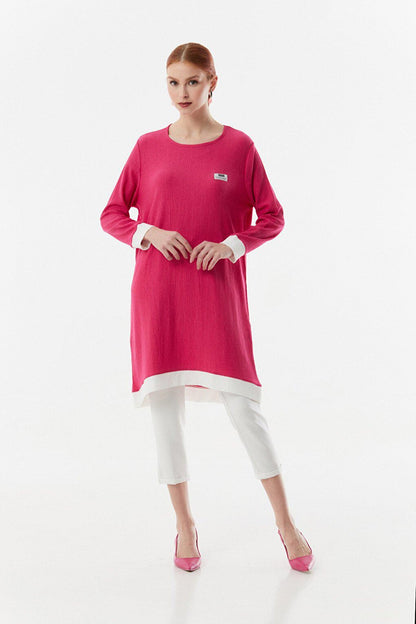 Fullamodest Garnish Wrapped Fabric Tunic