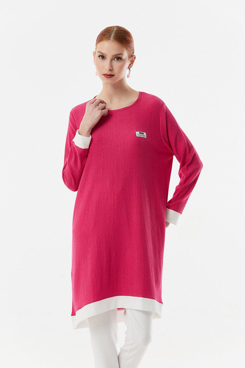 Fullamodest Garnish Wrapped Fabric Tunic