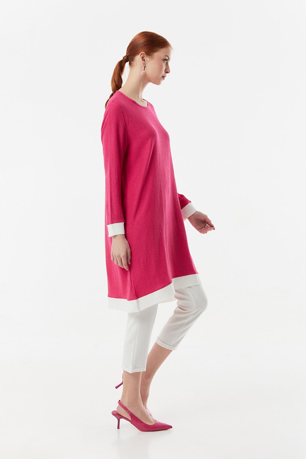 Fullamodest Garnish Wrapped Fabric Tunic