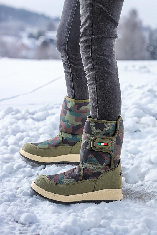 Lp 8090 Camouflage Boys Snow Boots