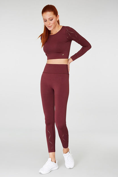 Naples Tights Econyl Claret Red