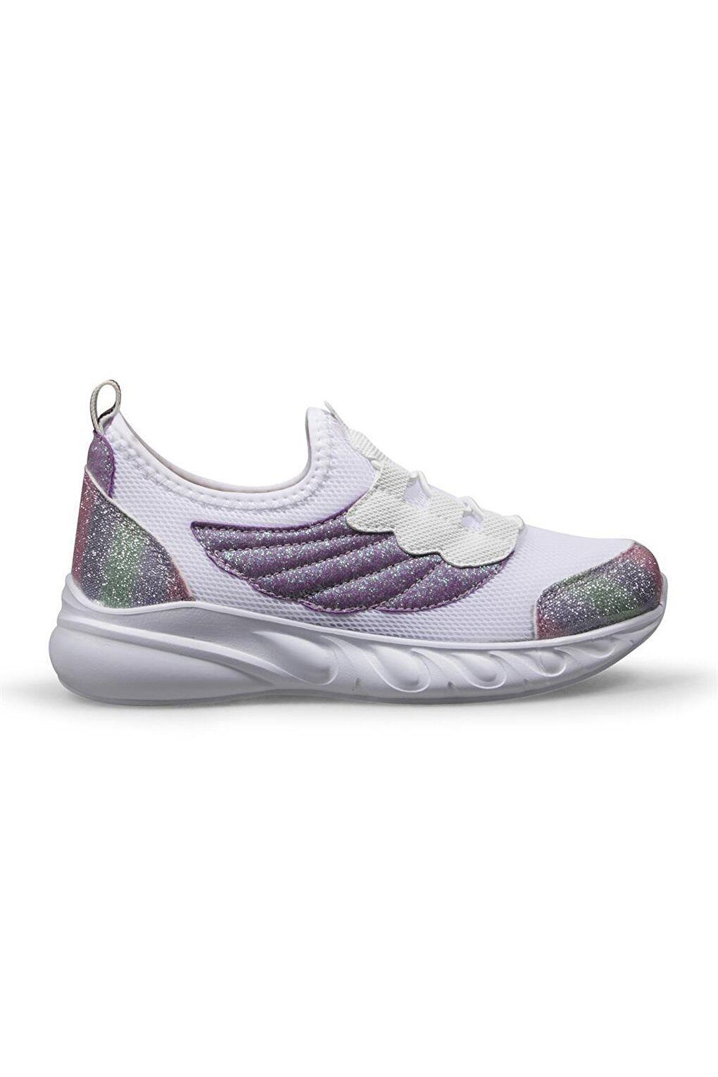 Children's White-purple Sports Shoes