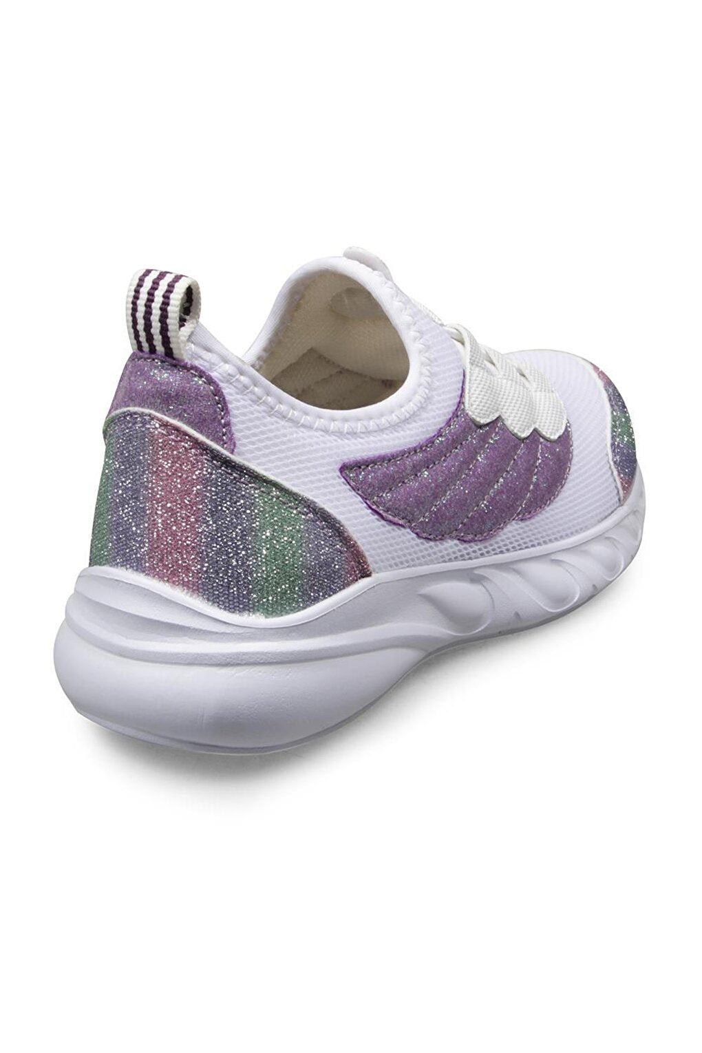 Children's White-purple Sports Shoes