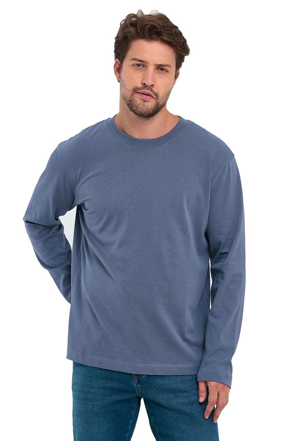 30/2 Single Jersey Crew Neck Men's Sweatshirt