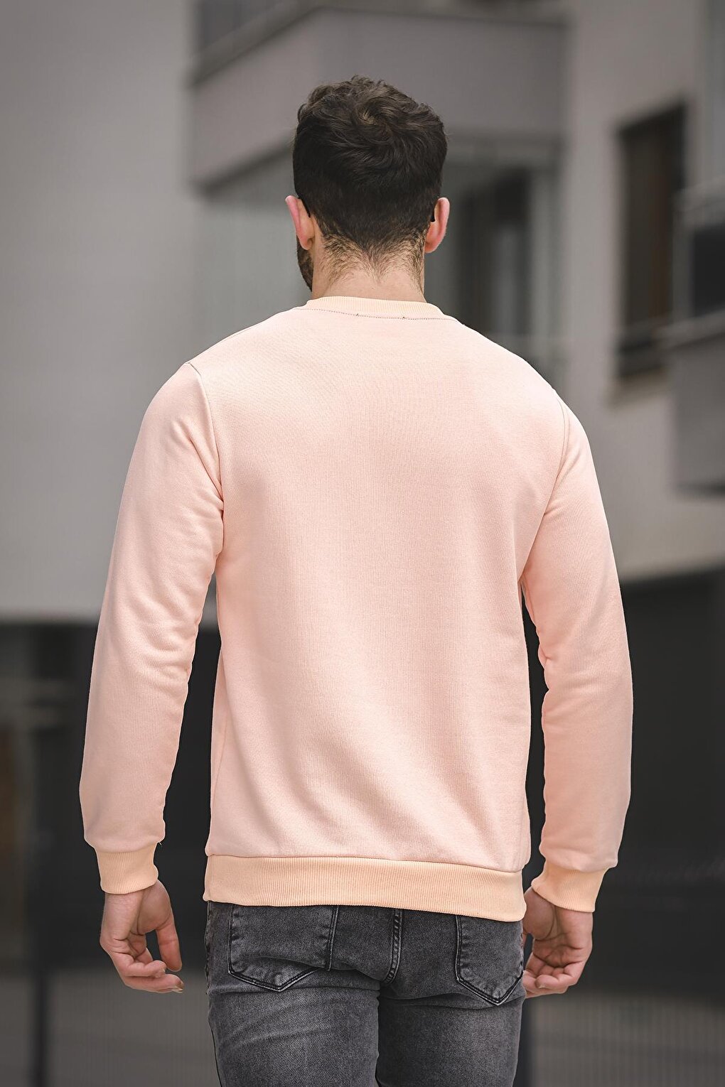 Wellness Slim Fit Three Thread Without Raising Printed Men's Sweatshirt