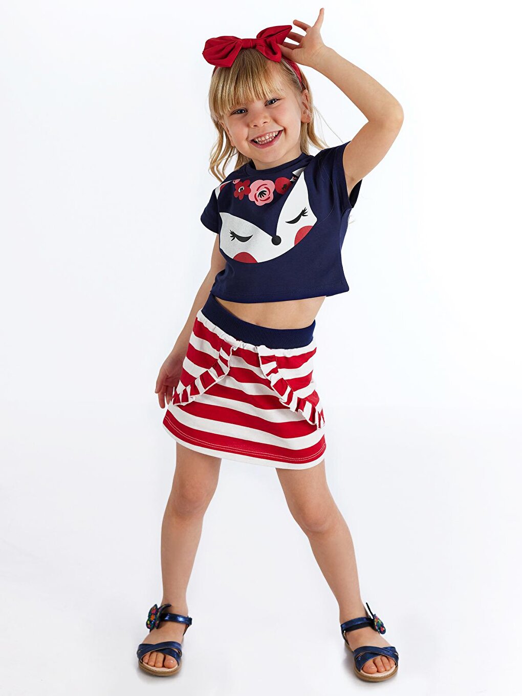 Fox Frilly Girls Skirt Set