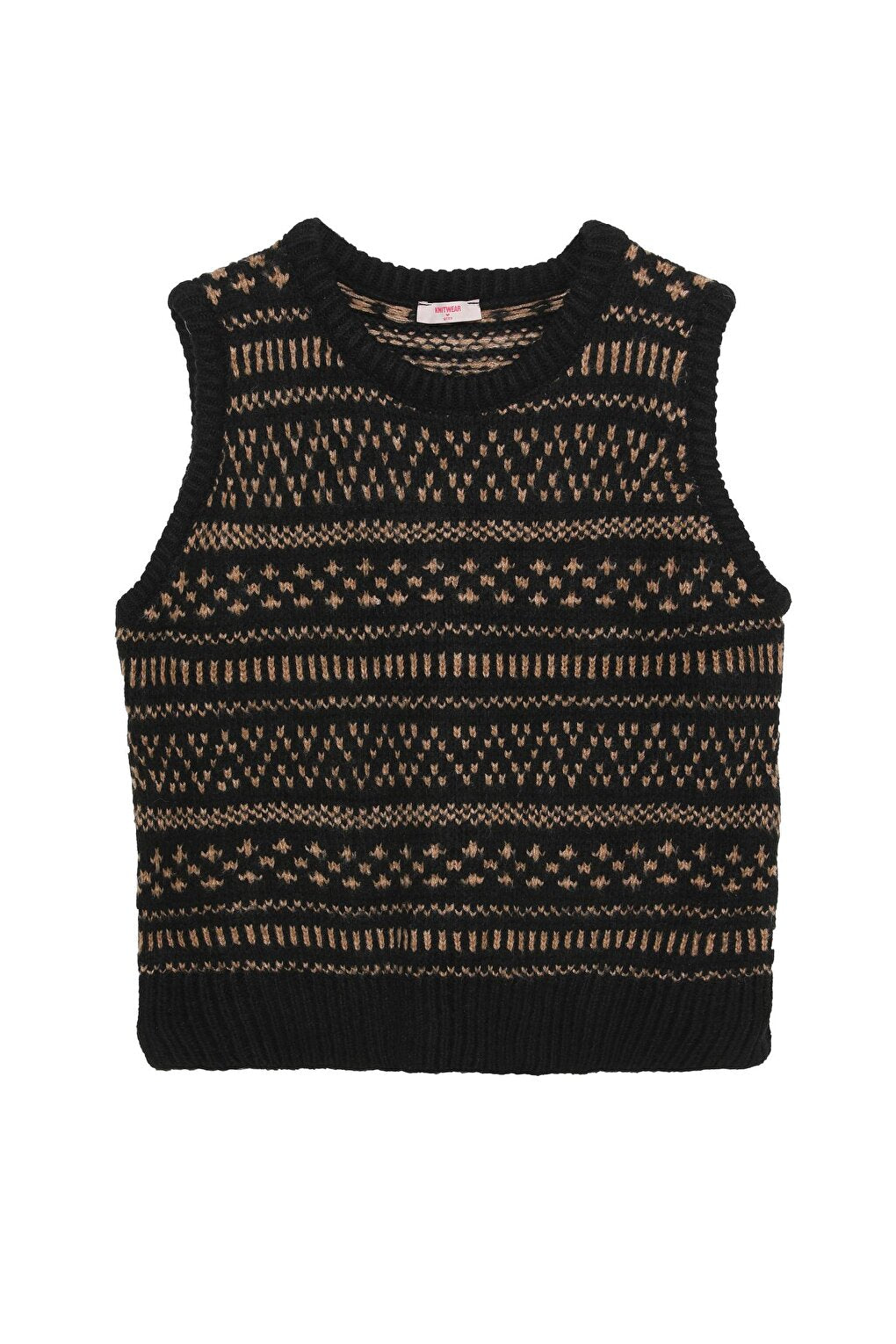 Patterned Sweater Black