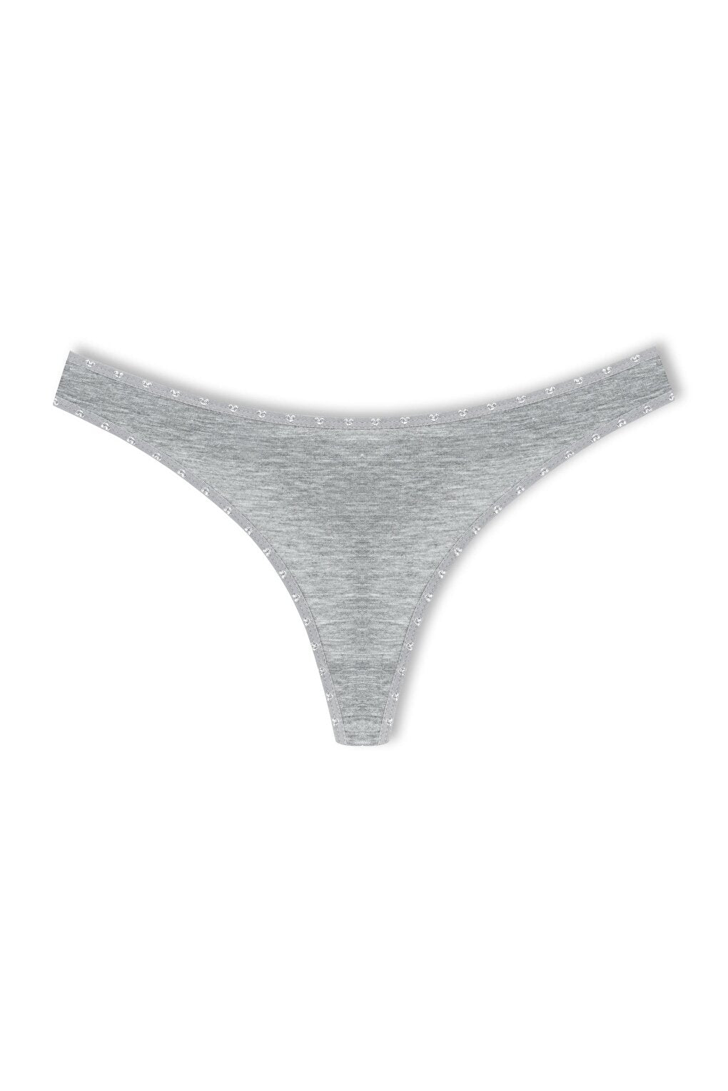 Cotton Heart Elastic Basic Thong Women's Panties 10pcs