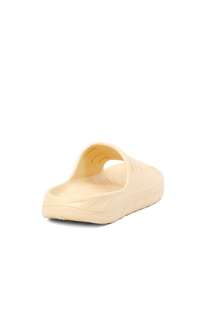 024 Beige Ultra Single Striped Men's Slippers