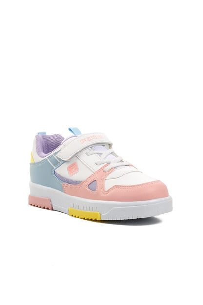 1564-F White-Powder-Lilac Kids Sneaker