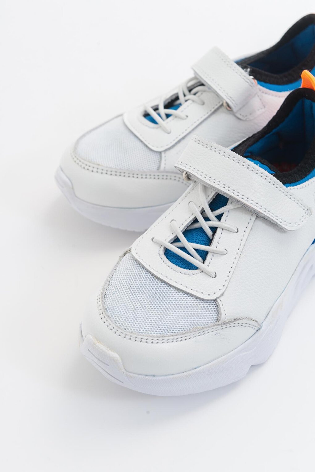 Boys' White Leather healthy Supported Children's Shoes