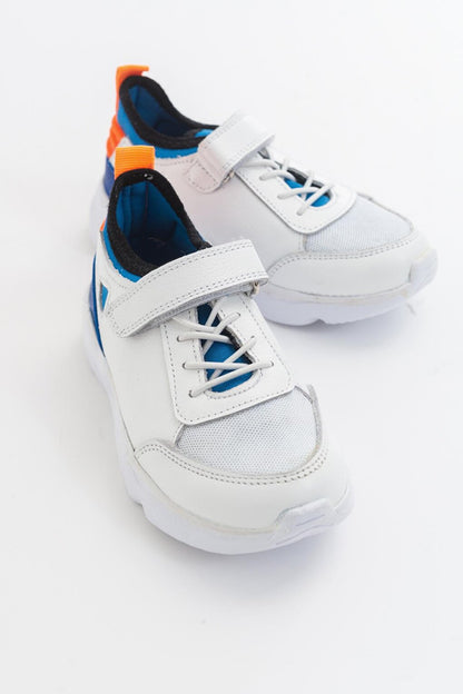 Boys' White Leather healthy Supported Children's Shoes